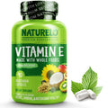 NATURELO Vitamin E - 180 mg (300 IU) of Mixed Tocopherols from Organic Foods - Supplement for Healthy Skin, Hair, Nails, Immune & Eye Health - Non-GMO, Soy Free - 90 Vegan Capsules