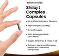 Shilajit Complex - Himilayan Shilajit Enriched With Ashwagandha & Lions Mane, High Strength 2000Mg Shilajit Complex Capsules With 60% Fulvic Acid - 2 Months Supply Made In The Uk By Leaf