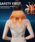 Luxe Wearable Neck & Shoulder Massager With Heat - Eco-Friendly Material, Ergonomic Design, Deep Kneading For Pain Relief, Ideal For All