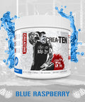 5% Nutrition Rich Piana CreaTEN 10 in 1 Formula Flavored Creatine Powder for Muscle Gain Enhance Power Strength Endurance and Recovery 8.78 oz 30 Srvngs (Blue Raspberry)