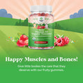 Natures Craft Organic Vitamin D Gummies for Kids - Vegan Kids Immunity Support Gummies with Vitamin D for Kids Daily Teeth Muscle & Bone Support - Organic Vitamin D3 Gummies Non GMO & Gluten - 2 Month