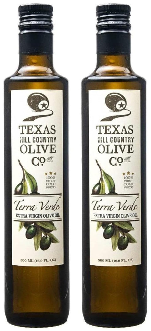 Texas Hill Country Olive Co Miller's Blend Extra Virgin Olive Oil - Cold Pressed EVOO Gourmet Olive Oil - Rich & Robust - Perfect for Dressing & Dipping - Award Winning & Made in Texas (16.9 oz)
