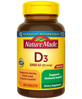 Nature Made Vitamin D3 1000 Iu (25 Mcg) Dietary Supplement For Bone Teeth Muscle And Immune Health Support 300 Tablets 300 Day Supply