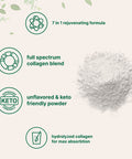 Multi Collagen Protein Powder, 2 Pounds - Type I,II,III,V,X with Biotin 10000mcg, Hyaluronic , Vitamin C - Unflavored Collagen Peptides Powder- Keto & Paleo Friendly, Easy Dissolve, Non-GMO