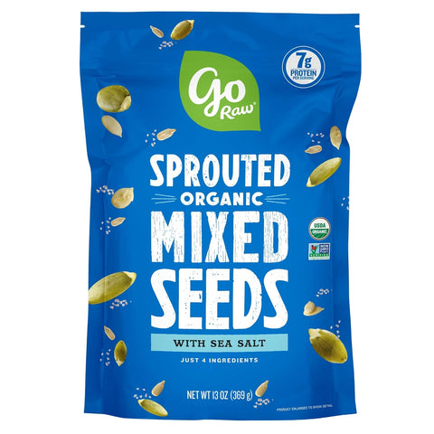 Go Raw Organic Sprouted Mixed Sunflower & Pumpkin Seeds - Sea Salted Snack