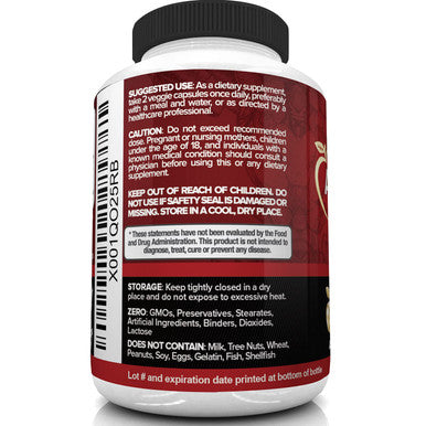 Nutrivein Apple Cider Vinegar Capsules with Mother - 1600mg - 120 Vegan Pills - Supports Healthy Weight Loss, Diet, Digestion, Keto, Cleanser - Best Supplement for Immune System - ACV Raw