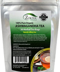 Ashwagandha Tea Organic (30 Bags) Premium Quality 100% Pure Root -Withania Somnifera