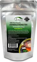 Ashwagandha Tea Organic (30 Bags) Premium Quality 100% Pure Root -Withania Somnifera