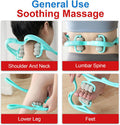 Neckbud Massage Roller - Neck Bud Massage Roller, Neck Massager Roller, Ergonomic Design, Lightweight And Portable For Neck, Shoulder, Knee Pain Relief (Blue)