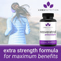 High Purity Resveratrol Capsules - 98% Trans-Resveratrol - Reservatrol Supplement - 60 Capsules
