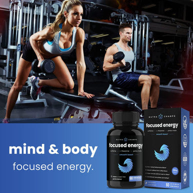 Caffeine Pills With L-Theanine For Focused Energy Smooth & Clean Energy Supplement For Focus & Performance No Crash No Jitters Nootropic Brain Booster With Yerba Mate 60 Vegan Energy Pills