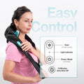 Neck And Shoulder Massager With Heat, Neck Massager For Pain Relief Deep Tissue, Cordless Shiatsu 4D Kneading Massage, Massage Pillow For Neck, Back, Leg, Gifts For Women, Men (Black)