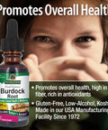 Nature'S Answer Burdock Root with Organic Alcohol 1oz Extract | Promotes Overall Well-Being | Gluten Non-GMO Vegan No Preservatives or Artificial Flavors | Single Count