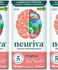 NEURIVA Original Brain Performance 30 count Brain Support Supplement With Natural Ingredients 1 ea Pack of 3