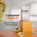 Codeage Liposomal Vitamin E Supplement All Vitamin E Tocopherols 3-Month Supply Alpha Tocopherols Beta Gamma and Delta Liposomal Mixed Tocopherols Non GMO Phospholipid 90 Capsules