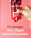 Zooki 11,000mg Super Strength Marine Collagen Liquid Sachets | Hydrolysed Peptides | Ultimate Skin Hair Nails Joints Bones & Muscles Support (Sour Cherry Flavour 30 Servings)