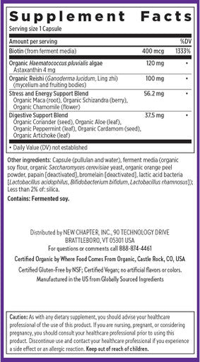 New Chapter Hair Skin & Nails Vitamins with Fermented Biotin + Astaxanthin - Vegetarian Capsule (Packaging May Vary), 60 Count (Pack of 1)