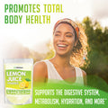 Xprs Nutra Lemon Juice Powder - Lemon Powder Immunity Boost Rich in Vitamin C - Lemon Concentrate for Smoothies Beverages and More - Vegetarian and Vegan Friendly (16 oz)