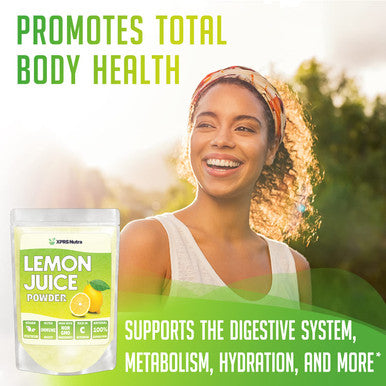 Xprs Nutra Lemon Juice Powder - Lemon Powder Immunity Boost Rich in Vitamin C - Lemon Concentrate for Smoothies Beverages and More - Vegetarian and Vegan Friendly (4 oz)