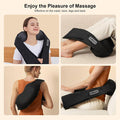 Neck Massager For Pain Relief Deep Tissue - Back Massager Deep Tissue Kneading Massager With Heat,Electric 4D Massage Pillow,Shiatsu Back And Neck Massager(Not Cordless)