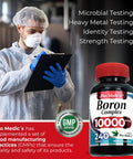 Fito Medic'S Lab Boron 10 Mg 240 Servings Boron Supplement For Men Boron Supplement For Women Boron Supplement Ultra High Absorption, S.