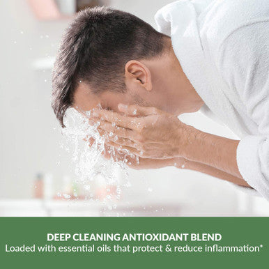 Premium Facial Cleanser and Clay Mask Foaming Face Wash for Oily Skin Care with Sage Rosemary and Lemon Essential Oil Hydrating Bentonite Clay Mask for Face Care with Vitamins A B C and E