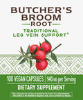 Nature's Way Butchers Broom, 940 mg per serving, 100 Vegetarian Capsules