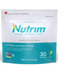 Nutrim Oat Bran Powder with 750mg Beta Glucan per Serving Easy Mix Soluble Fiber for Cholesterol Management and Immune Support Heart Healthy Non GMO and Vegan Oatmeal Powder