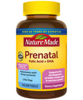Nature Made Prenatal With Folic Acid + Dha Dietary Supplement For Daily Nutritional Support 110 Softgels 110 Day Supply