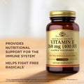 Solgar Vitamin E 268 Mg (400 Iu) 100 Softgels Naturally-Sourced Vitamin E As D-Alpha Tocopherol - Gluten Free Dairy Free - 100 Servings
