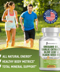 Jb Wellness Oregano Oil 6000Mg Garlic Extract 4000Mg Olive Leaf 3000Mg With Astragalus - Immune Support & Digestive Health Supplement For Women And Men - 60 Count