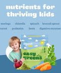 Organifi Kids: Easy Greens - Probiotics For Kids Made With A Delicious Blend Of Vegetables And Superfoods - Plant-Based, Vegan, And No Gluten, Dairy, Or Soy, 15 Servings