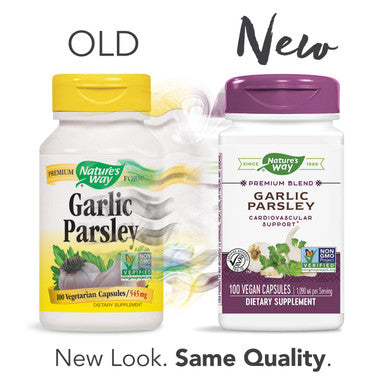 Nature's Way Garlic Parsley, 1,090 mg per serving, 100 Capsules