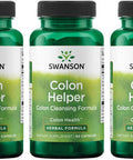 Swanson Colon Helper - Promotes Digestive Health Using Vervain Goldenseal Root Slippery Elm Bark & More - Herbal Supplement Aiding Healthy Eliminations - (60 Capsules) 1 Pack (3 Pack)