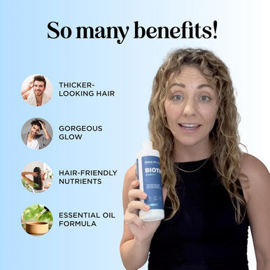 Volumizing Biotin Shampoo And Conditioner Set - Sulfate Shampoo And Conditioner With Biotin Rosemary And Peppermint For All Hair Types - Volumizing Hair Care Set