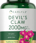 Carlyle Devils Claw 2000 Mg | 200 Capsules | Concentrated Root Extract | Devils Claw Herbal Supplement | Non-Gmo, Gluten Free Sup