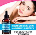 Liquid Collagen Peptides For Women - Complex With Biotin Vitamin, Hydrolyzed Keratin Protein And Saw Palmetto - Comprehensive Formula For Hair, Skin, And Nails Wellness - 2Fl Oz (Pack Of 2)