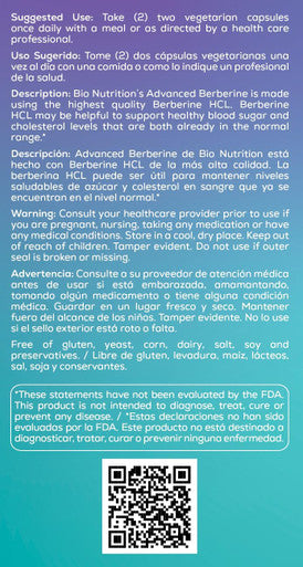 Bio Nutrition Berberine 1200 50 Capsules