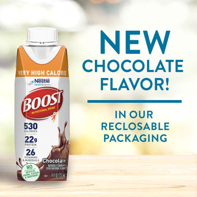 Ensure Complete Nutrition Shake 30G Of Protein Chocolate 10 Fl Oz 24 Count & Boost Very High Calorie Nutritional Drink Chocolate 8 Fl Oz (Pack Of 24)