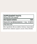 Thorne - Vitamin B12 - As Methylcobalamin - Supports Heart & Nerve Health Blood Cell Function Restful Sleep & Methylation - Third-Party Certified - Gluten Dairy & Soy-Free 60 Capsules