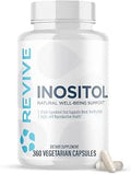 Revive MD Inositol Supplement for Men and Women Mood Support Hormonal Balance Healthy Blood Sugar and Reproductive Health VeganFriendly GlutenFree 360 Vegetarian Capsules
