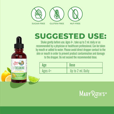 MaryRuth Organics L-Theanine Liquid Drops