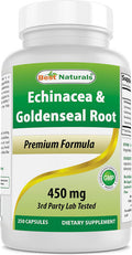 Best Naturals Echinacea Goldenseal 450 mg 250 Caps