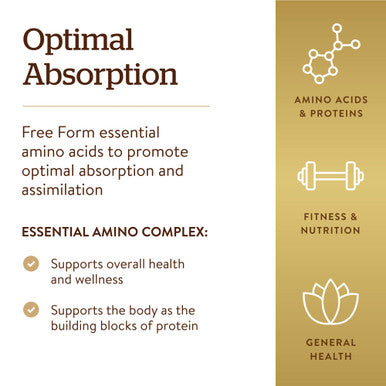 Solgar Essential Amino Complex 90 Vegetable Capsules - Free Form Essential Amino Acids - Non-Gmo Vegan Gluten Free Dairy Free Kosher - 90 Servings