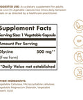 Solgar Glycine 500 Mg - 100 Vegetable Capsules - Non-Gmo Vegan Gluten Free Dairy Free Kosher - 100 Servings