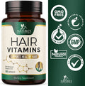 Hair Growth Vitamins with Biotin Vitamin E & C Support Thicker Hair, Premium Vegetarian, Non-GMO, for Stronger, Beautiful Skin, Hair & Nails, Hair Growth Supplement (90 Day Supply) 180 Capsules