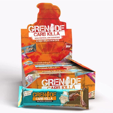 Grenade Carb Killa High Protein and Low Carb Bar, 12 x 60 g - A Selection Box