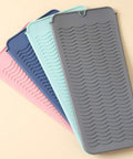 THE STYLE SUTRAÃƒâ€šÃ‚Â® Silicone Heat Resistant Mat Pouch for Curling Iron Hair Straightener Barber Gray| Hair Care & Styling | Straightening & Curling Irons