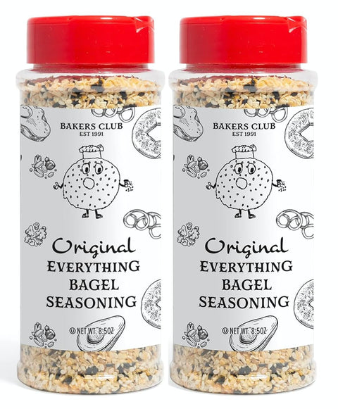 Bakers Club 9oz Salt & Vinegar Seasoning - French Fries, Wing Dust, Popcorn, Chips, Nuts, Snacks and More - Gluten-Free, MSG Free, Non-GMO - Zesty Tangy & Salty Spice Blend Dry Vinegar Powder 3.0