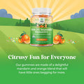 Organic Kids Immune Support Gummies - Vegan Organic Vitamin D Gummies For Kids With Vitamin C And Zinc For Kids Immunity - D3 Zinc And Vitamin C Gummies For Kids - Gluten & Non Gmo (120 Servings)